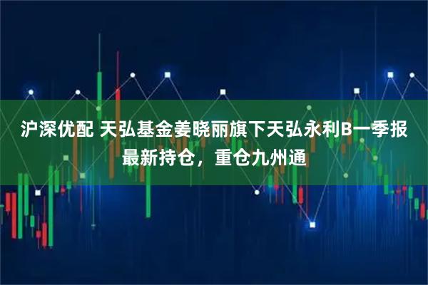 沪深优配 天弘基金姜晓丽旗下天弘永利B一季报最新持仓，重仓九州通